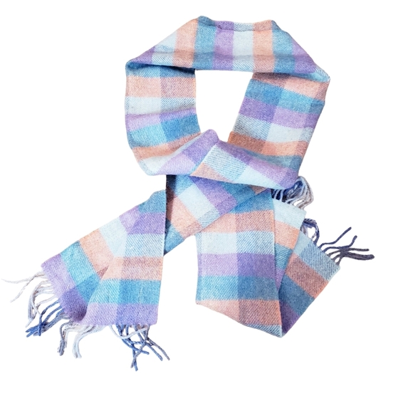 John Hanly Accessories - 🔵 John Hanly Lambs Wool Scarf Multicolor 24 x 200 Cms.